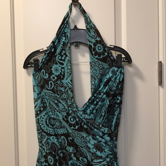 torrid Dresses & Skirts - Vintage Torrid paisley Asymmetrical halter dress